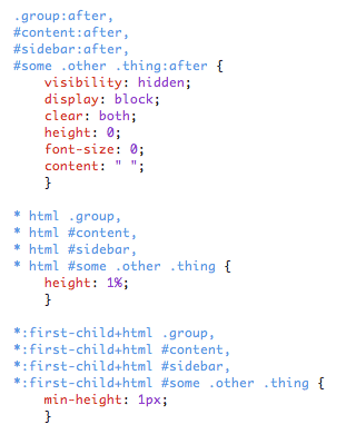 CSS Guide to Using the Clearfix Hack